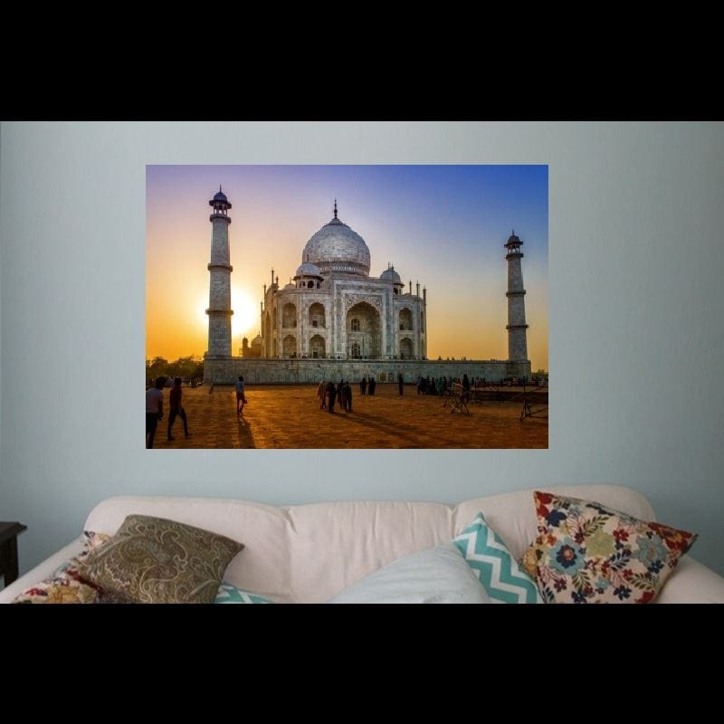 Stunning Large photographic 800x1200 Acrylic Art Taj Mahal Sunset 4947
