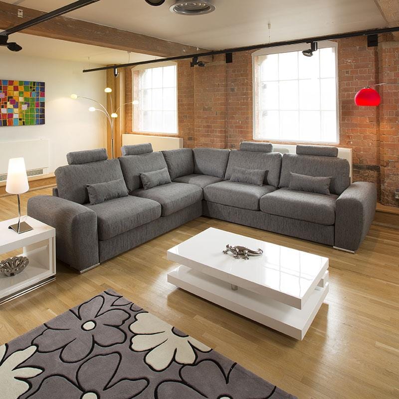 Stunning Luxury Large L Shape Modern Modular Grande Sofa Chaise 3x3 mt