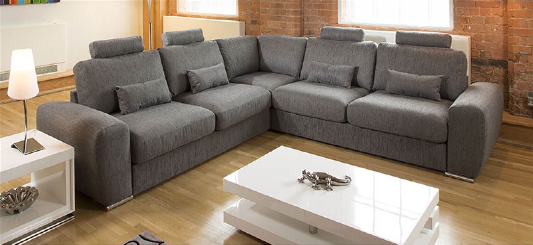 Stunning Luxury Large L Shape Modern Modular Grande Sofa Chaise 3x3 mt