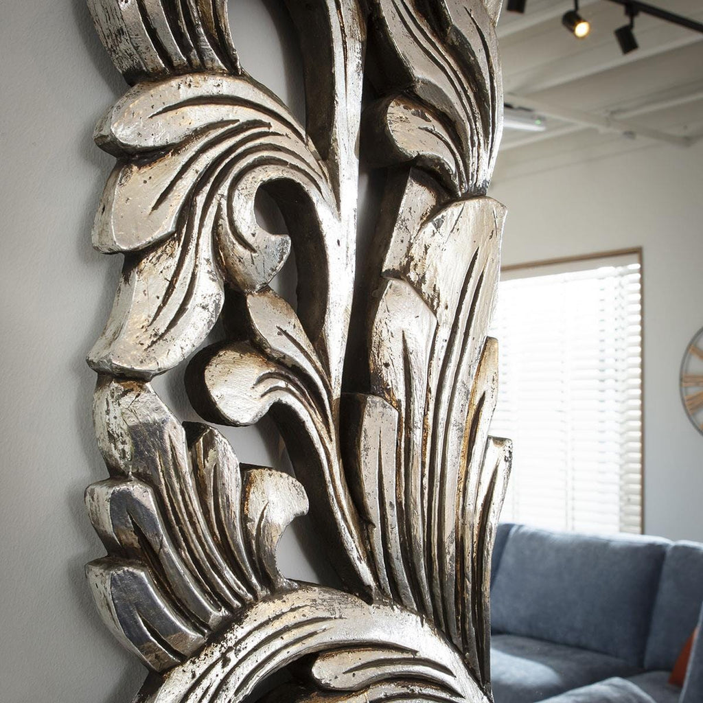 Stunning Silver Renaissance Hand Carved Mirror 150 x 100 cm