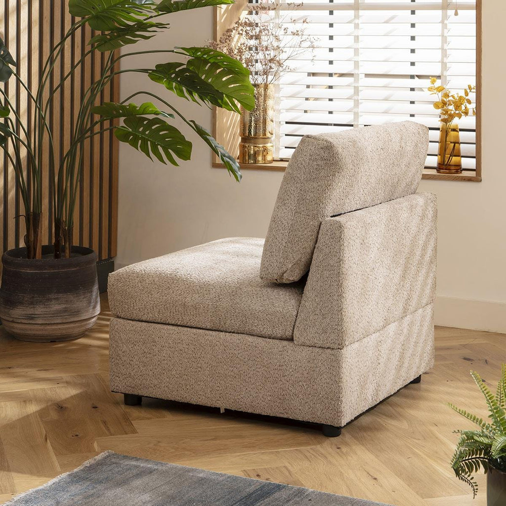 Sully Middle Section Teddy Boucle Biscuit Beige 79x79cm V2