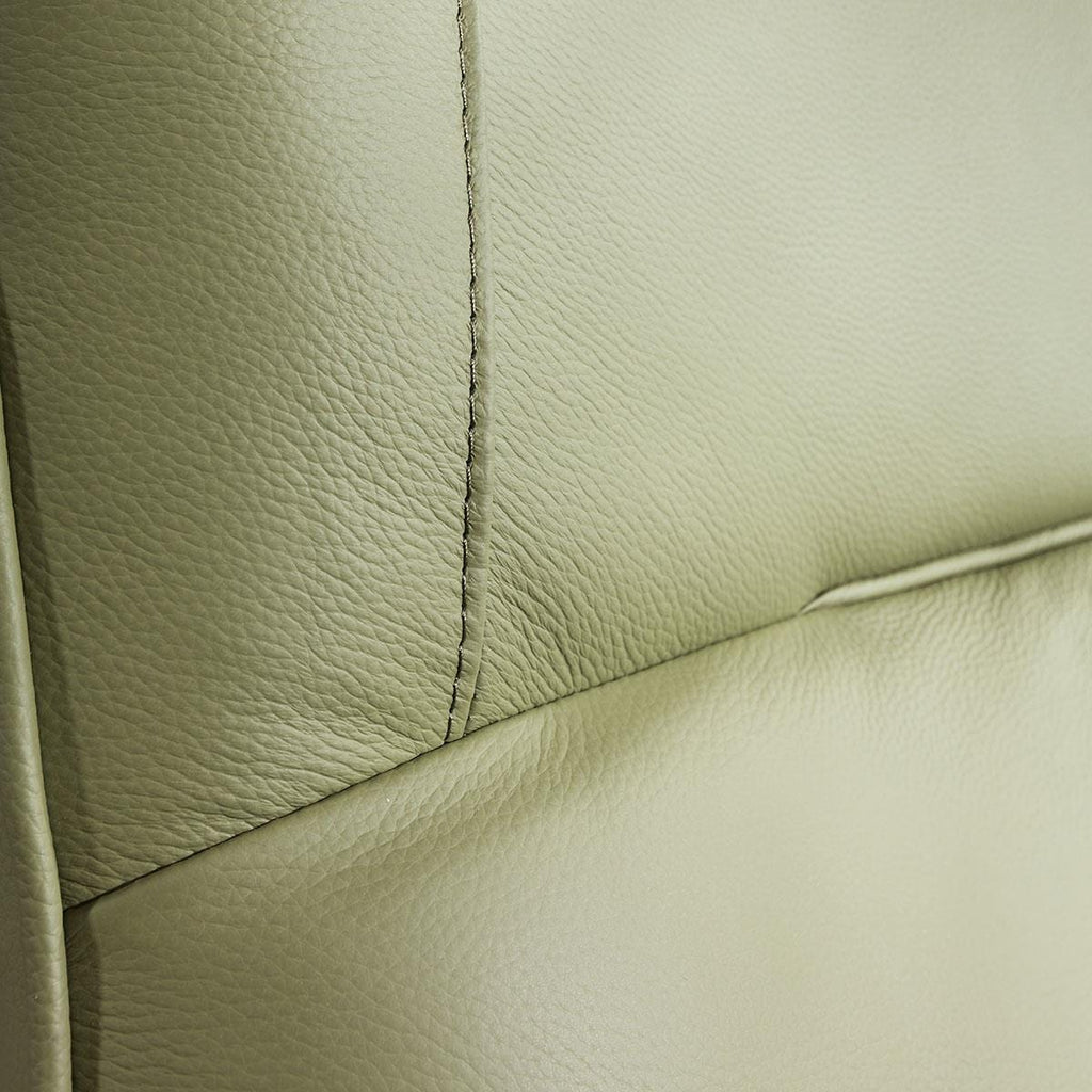 Svago Leather Recliner Armchair Green