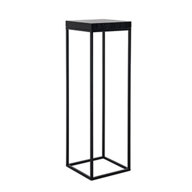 Tall Lamp Plant End Hall Table 950mm high Black Oak Steel Stock