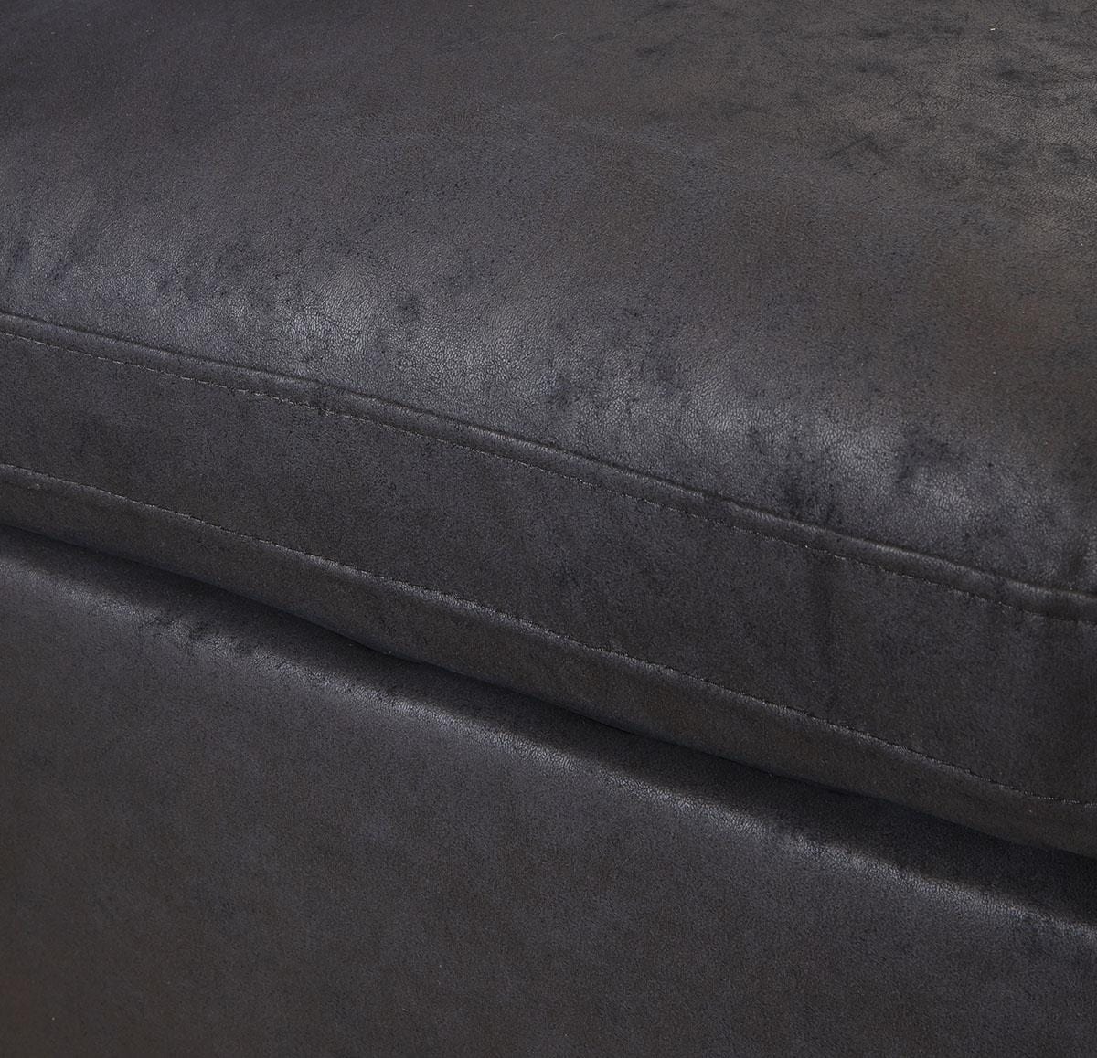 Mikey 6 Seater U-Shape Sofa Black 380x190cm 6R