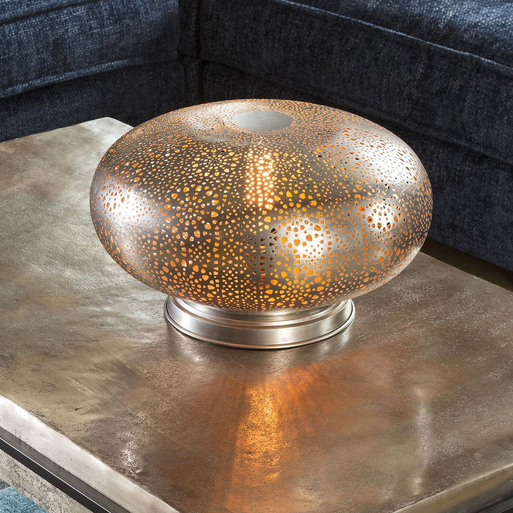 Unique Beautiful Matt Nickle Gold Desk Light Table Lamp Pressed Steel