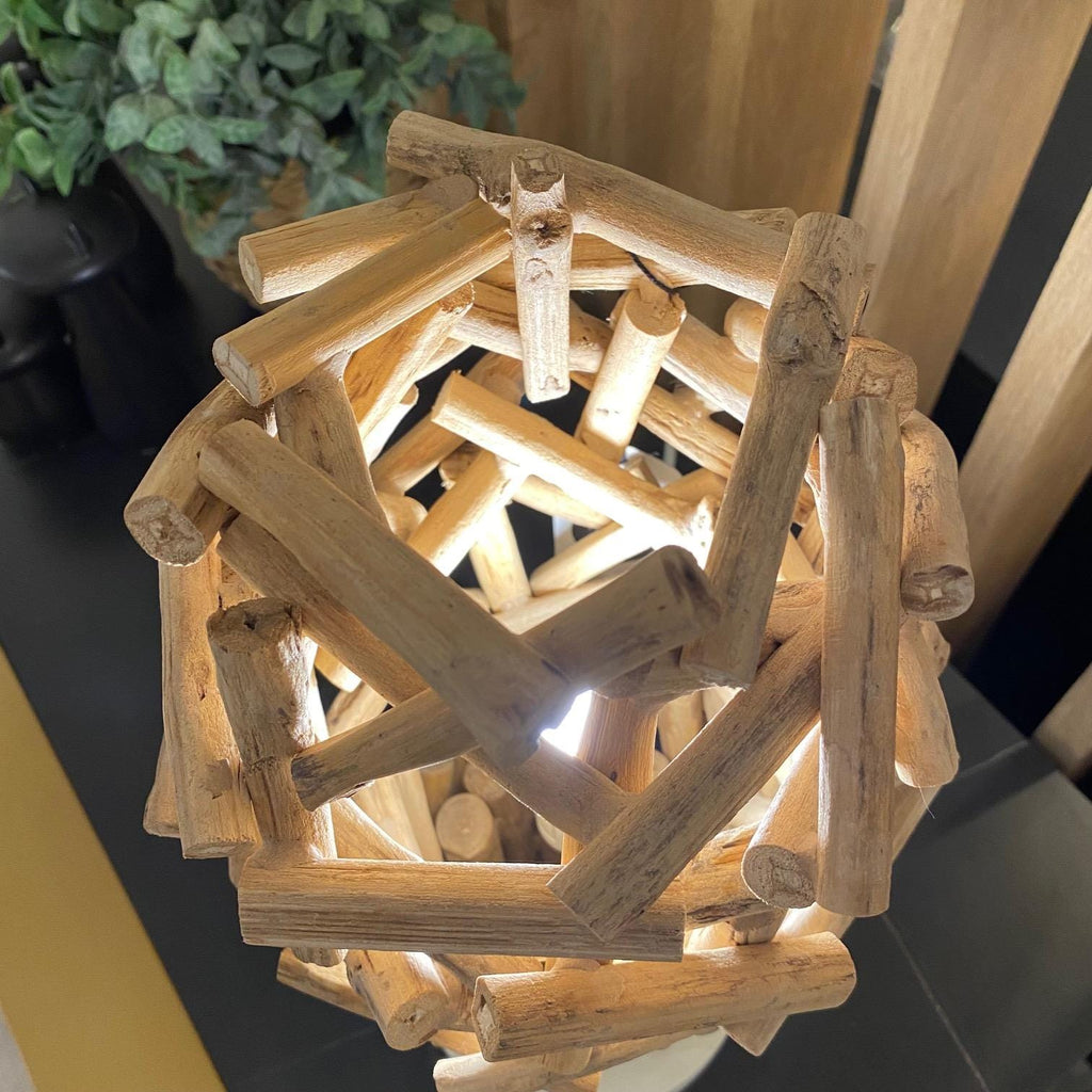 Unique Designer  Driftwood Table Lamp/Light 40cm high Muan small