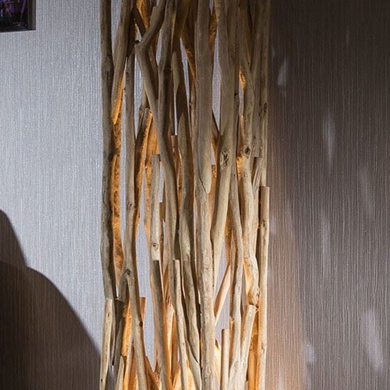 Unique Designer uplit natural driftwood halogen Floor Lamp/Light 1.75m