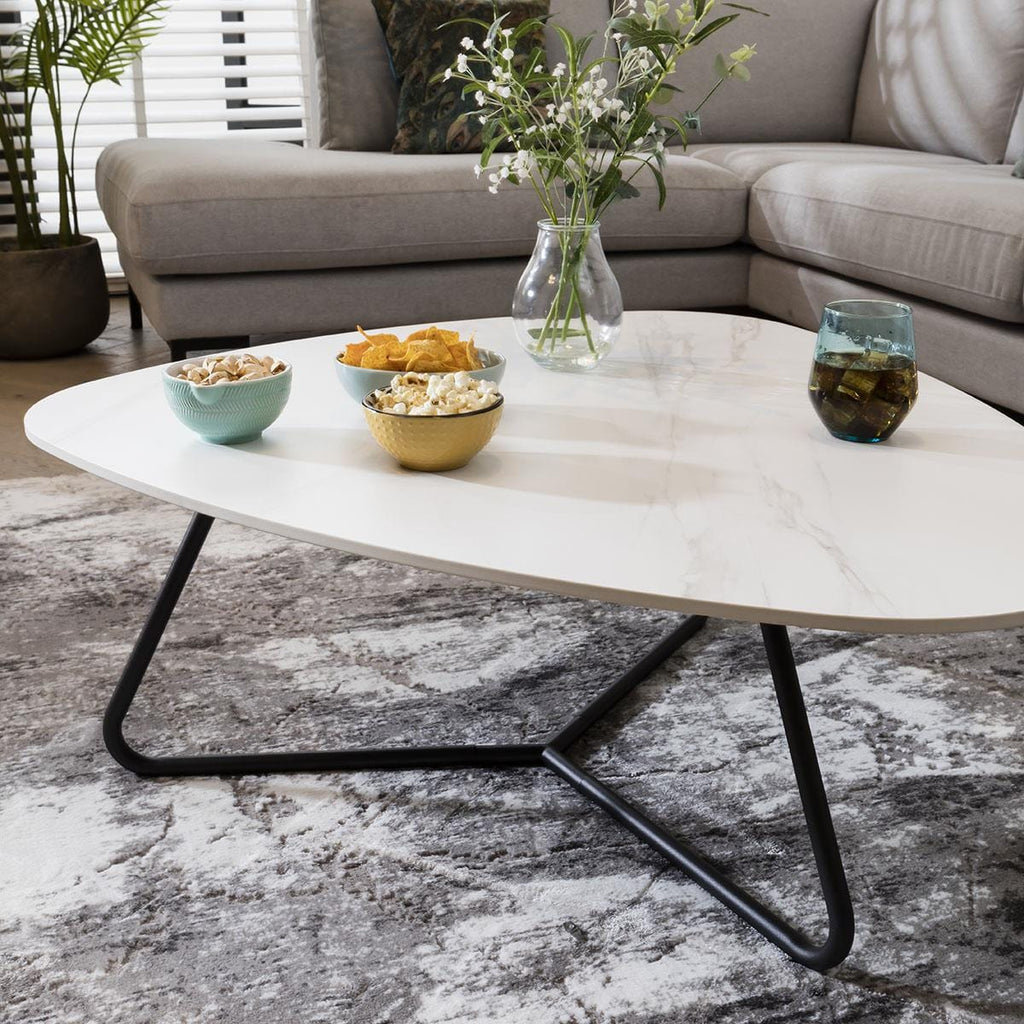 Lena Oblong Coffee Table White