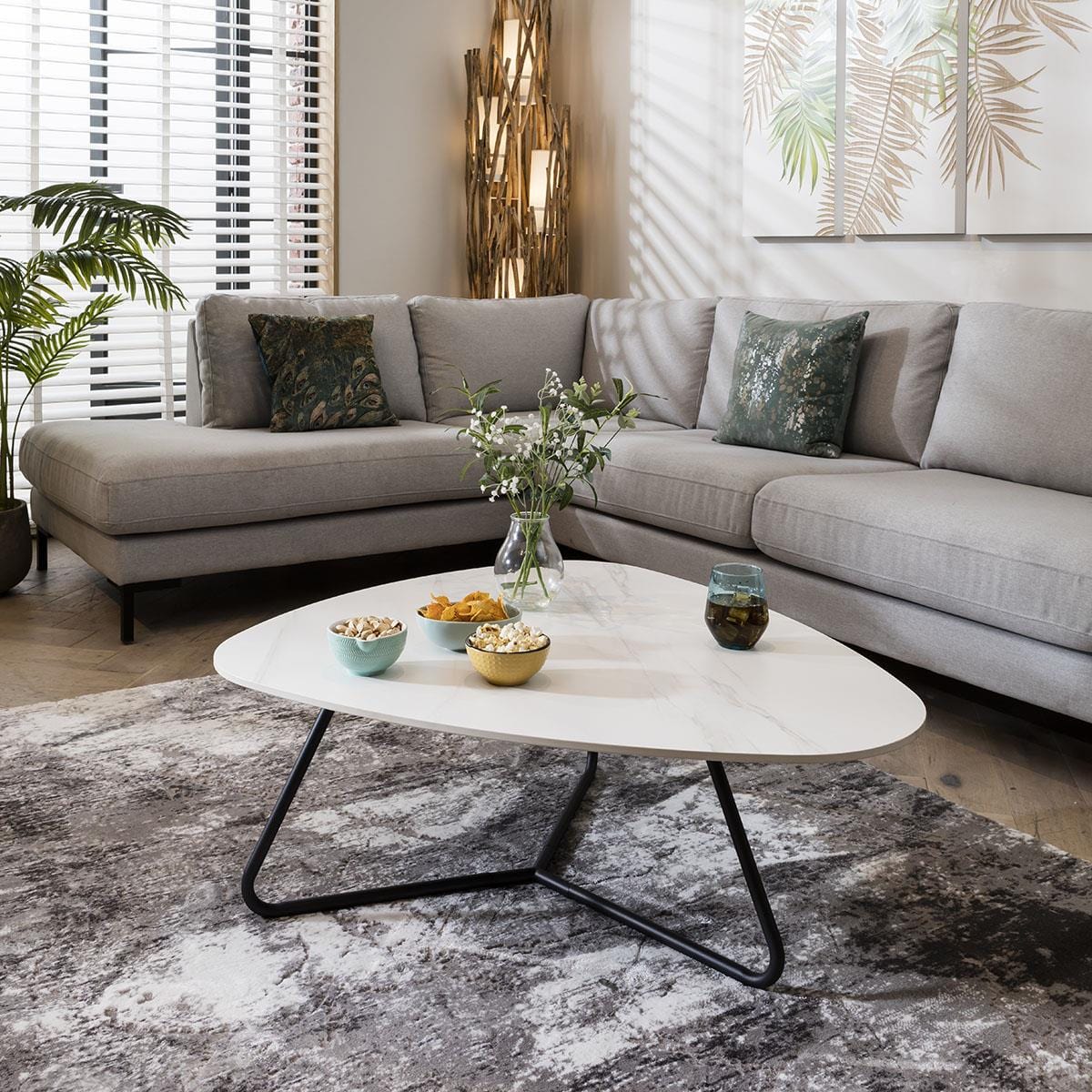 Lena Oblong Coffee Table Large White