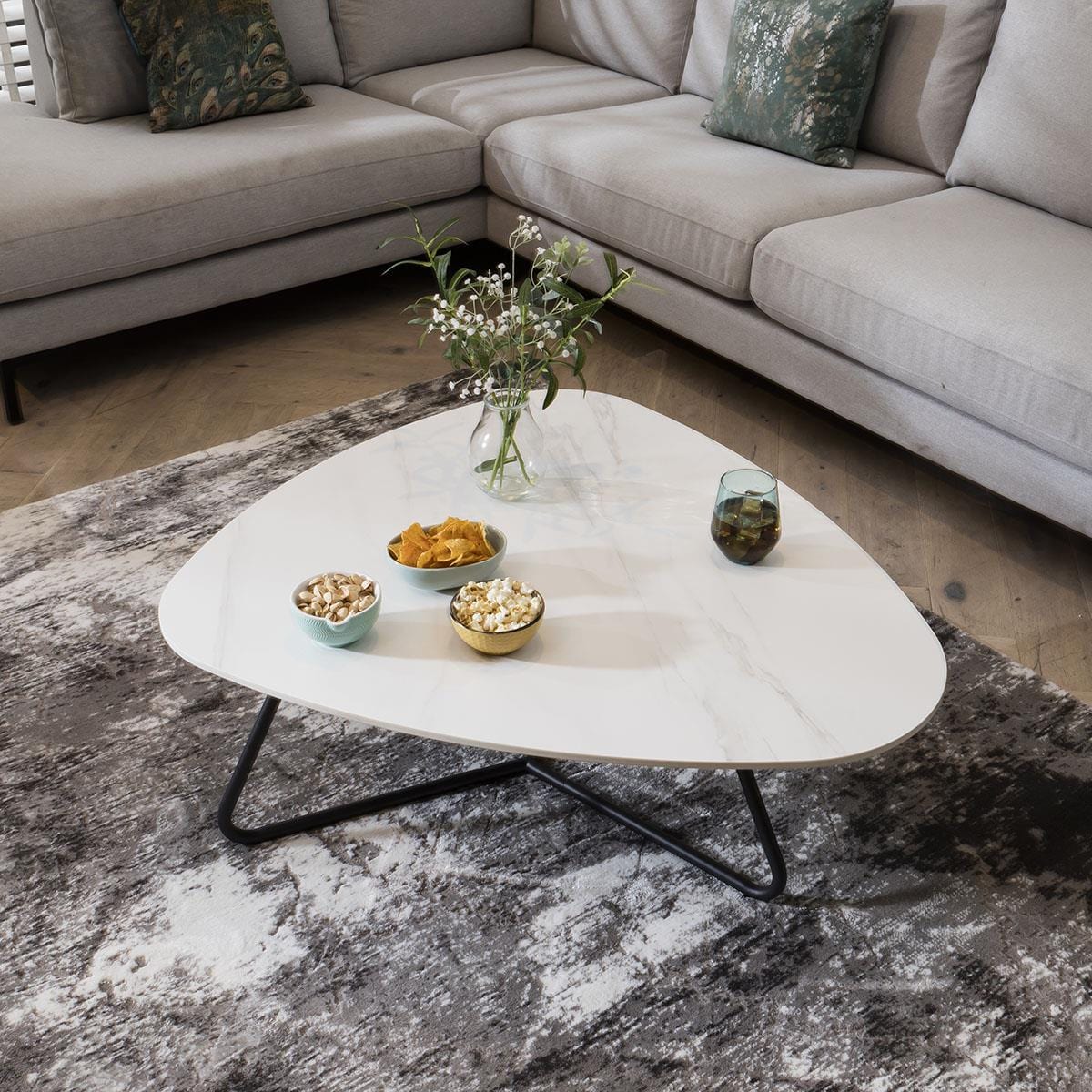 Lena Oblong Coffee Table Large White
