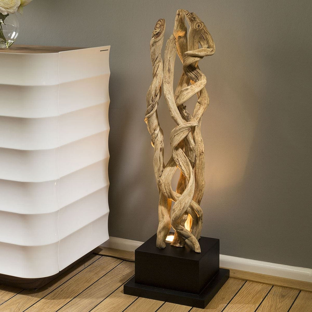 Unique Modern Designer driftwood halogen Table Lamp/Light 1000mm high