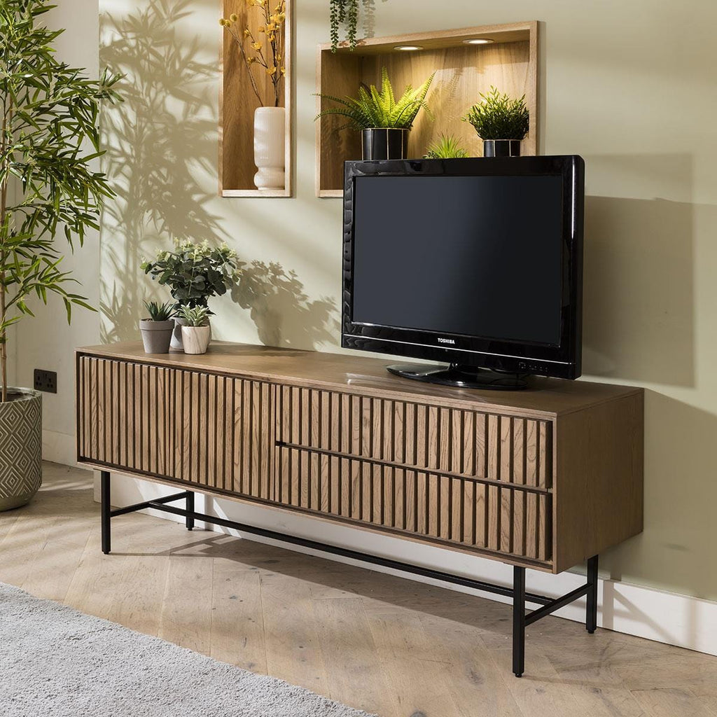 Virgo Solid Wooden TV Stand Cabinet 165cm