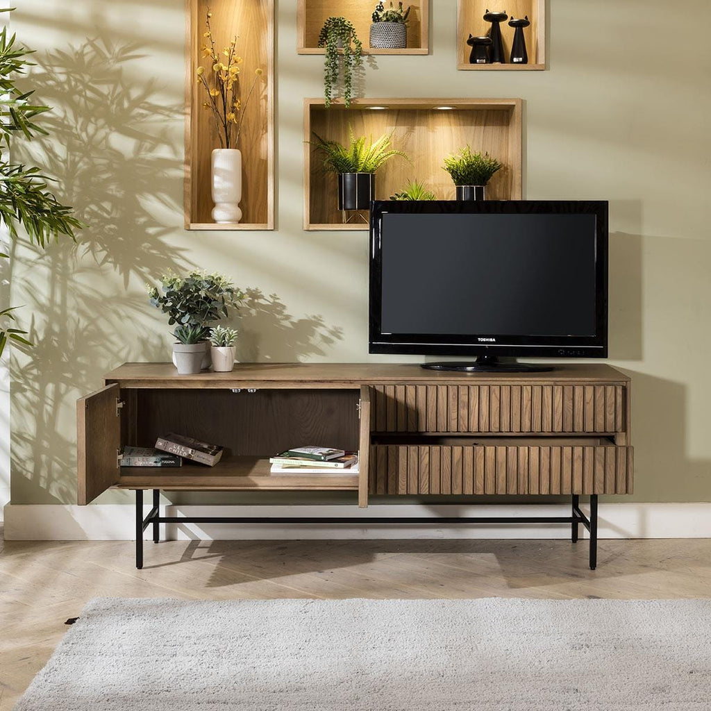 Virgo Solid Wooden TV Stand Cabinet 165cm