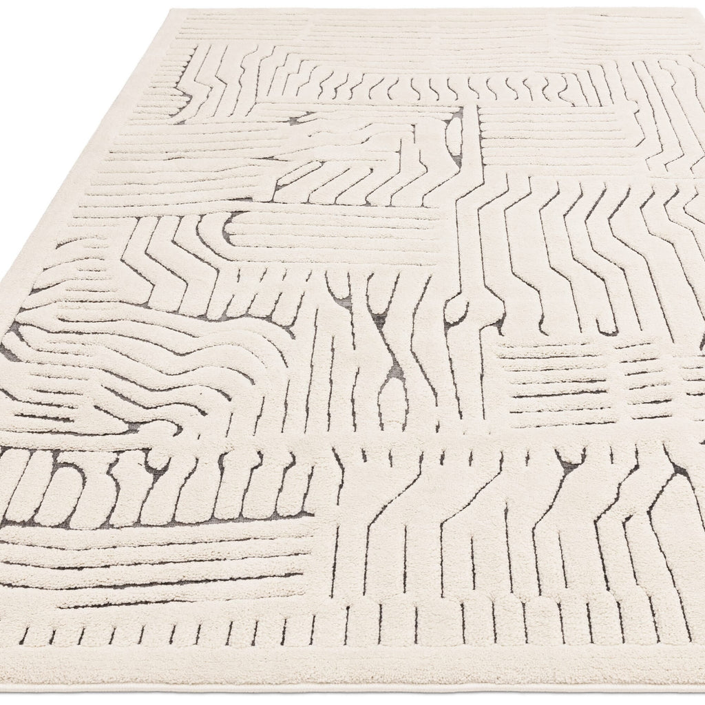 Valley Ivory/Charcoal Route Rug