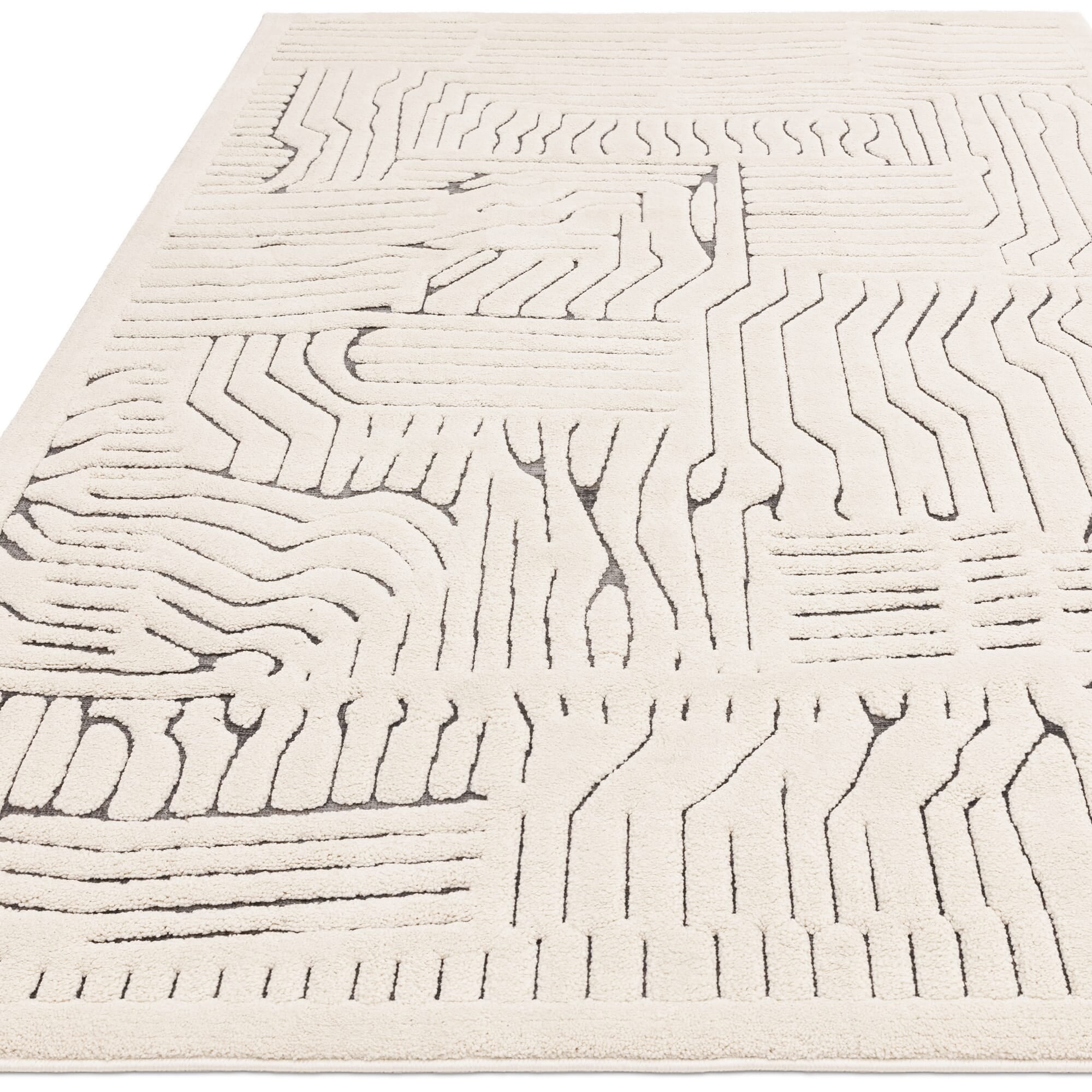 Valley Ivory/Charcoal Route Rug