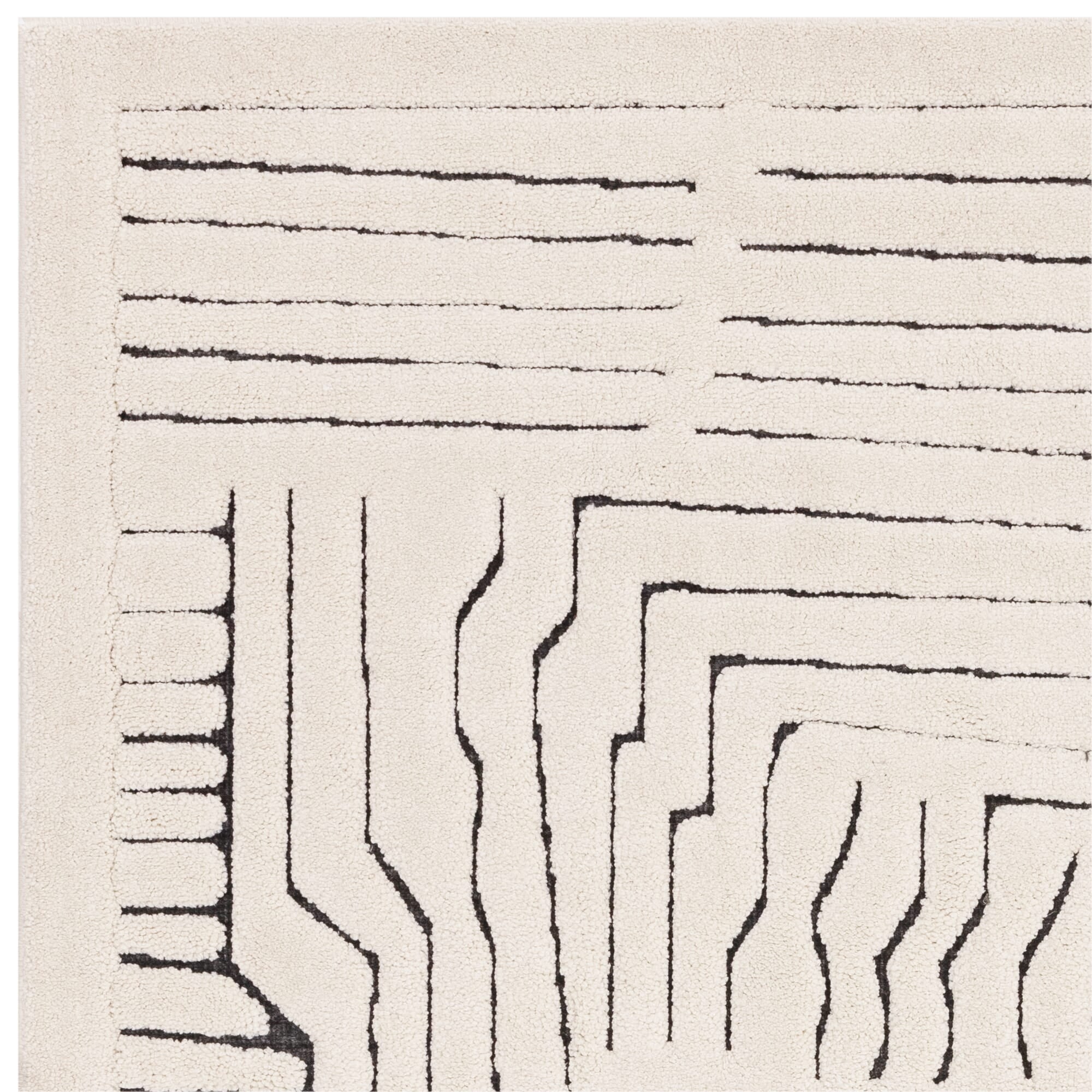 Valley Ivory/Charcoal Route Rug