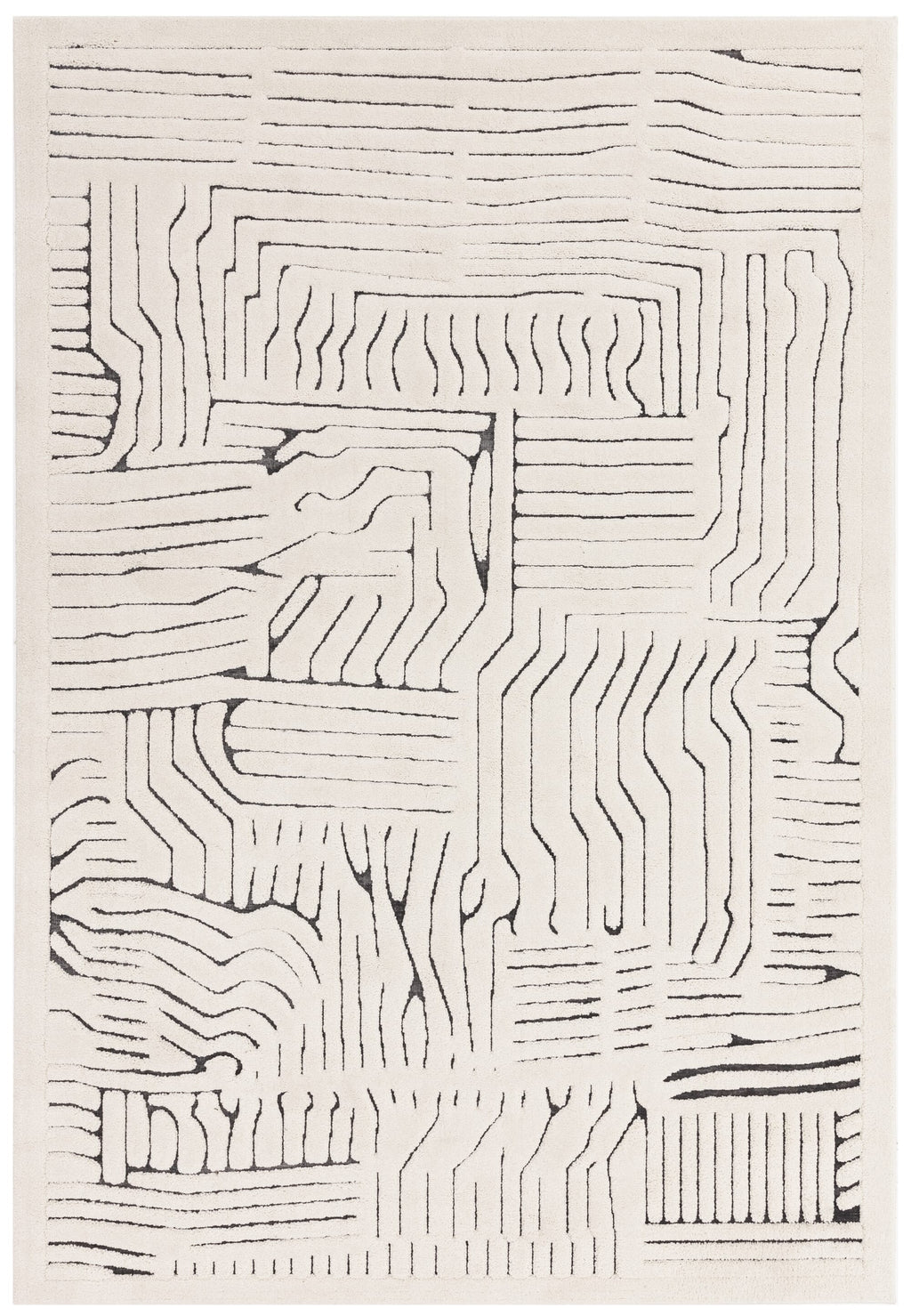 Valley Ivory/Charcoal Route Rug